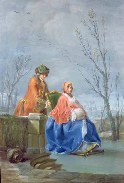 Winter by Charles-Joseph Flipart